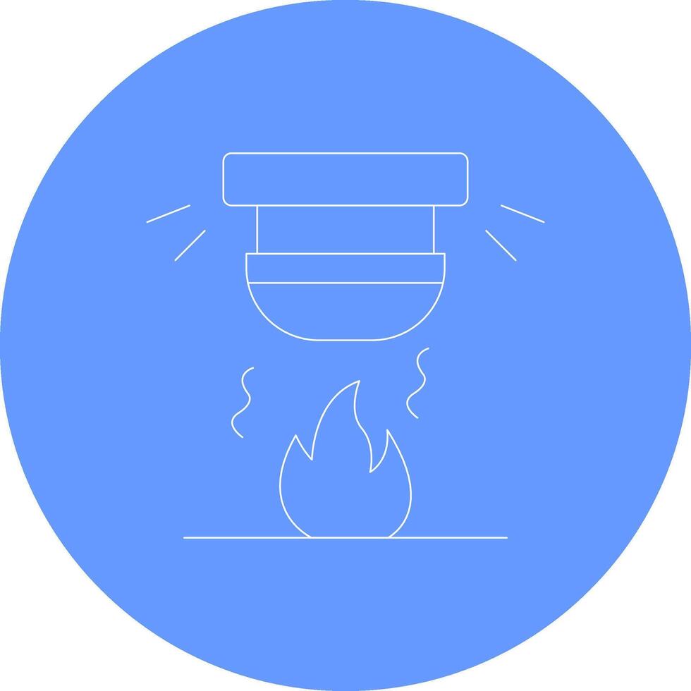 Feueralarm kreatives Icon-Design vektor