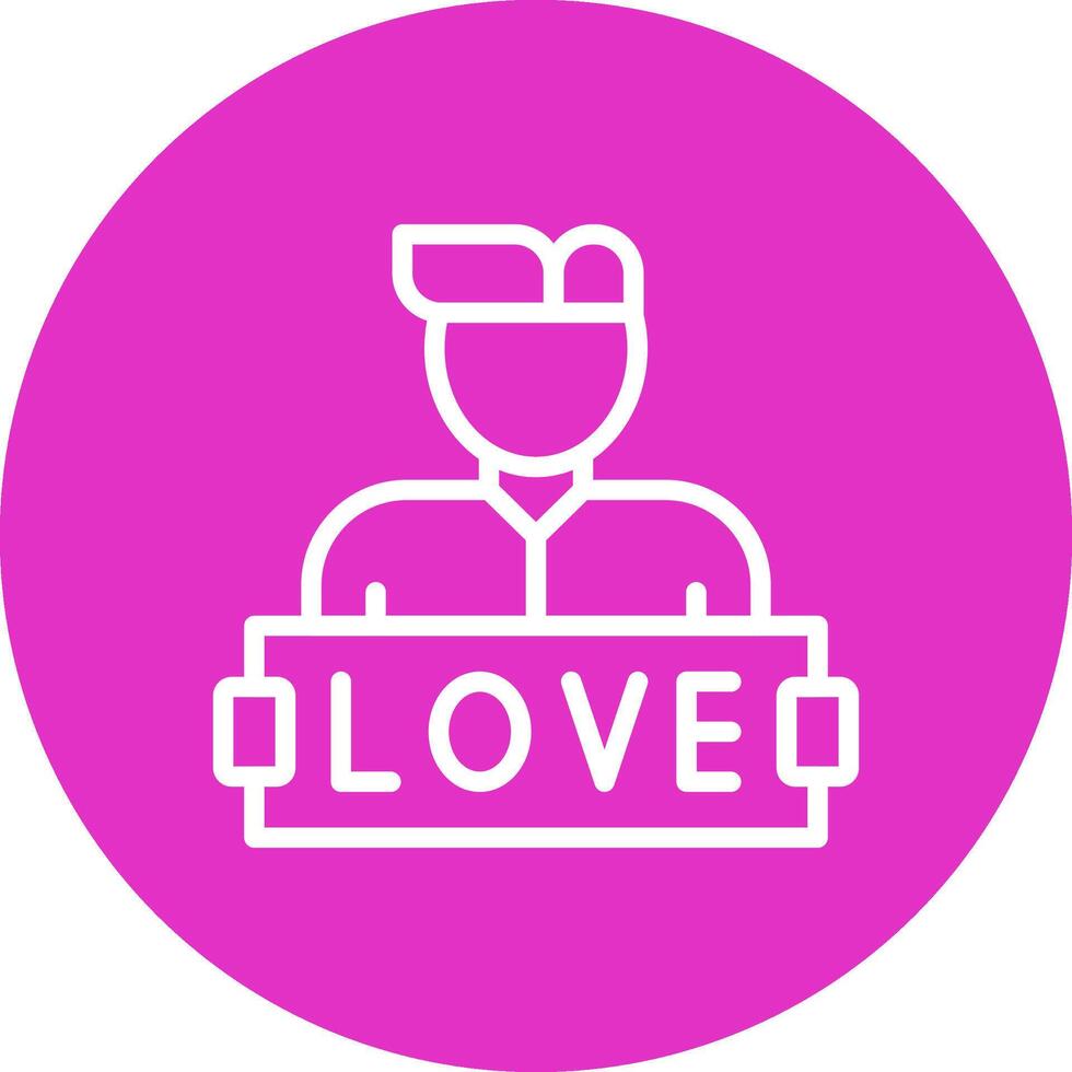 liebe kreatives Icon-Design vektor