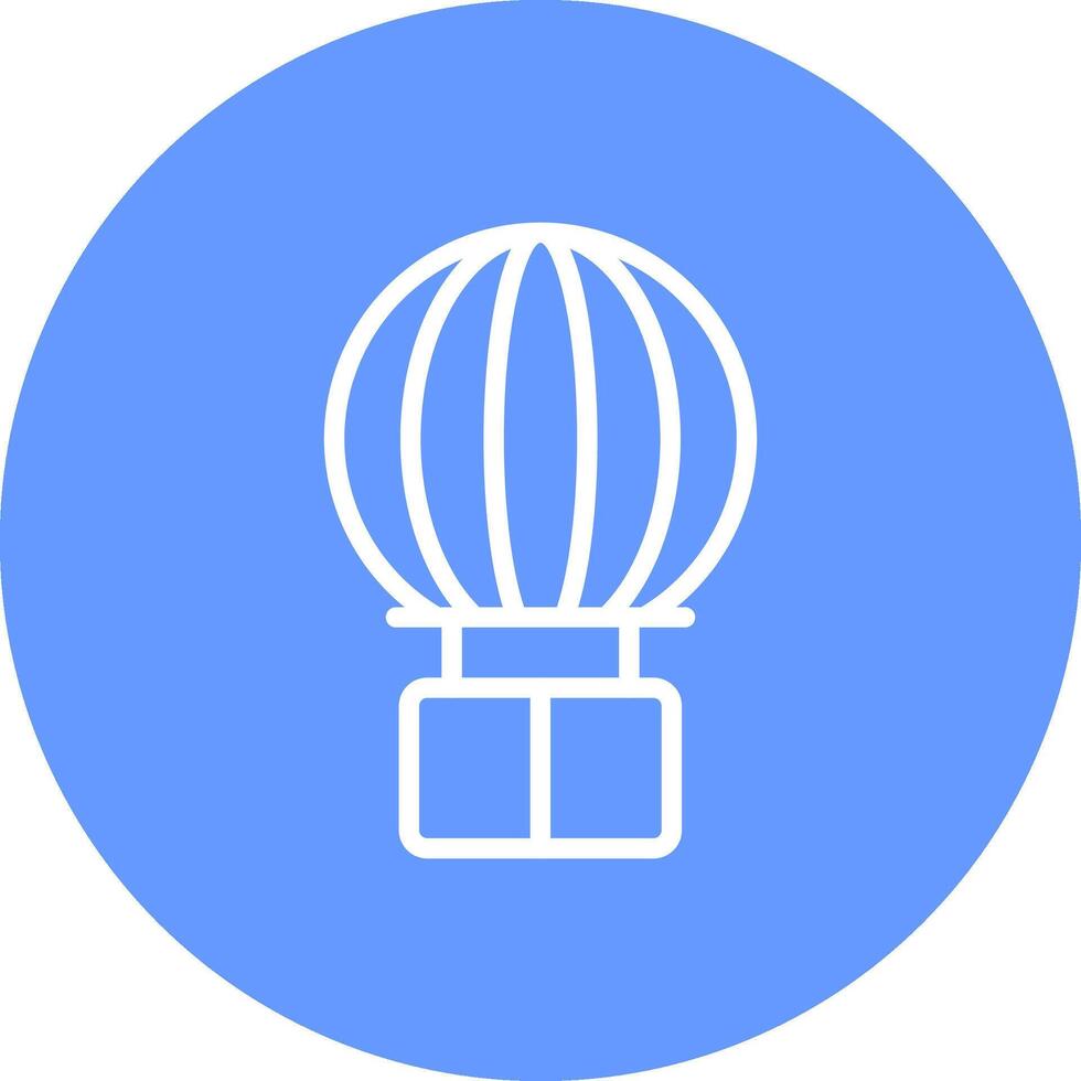 Heißluftballon kreatives Icon-Design vektor