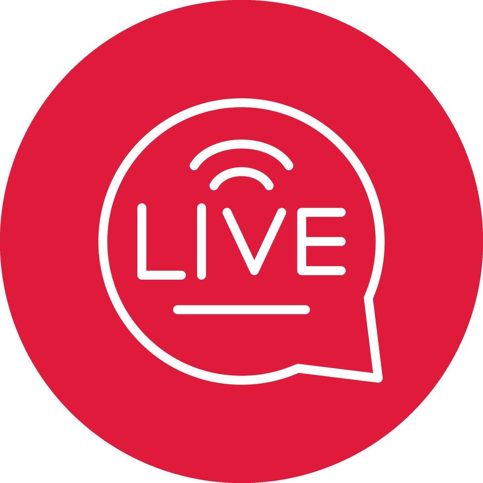 Live-Chat kreatives Icon-Design vektor