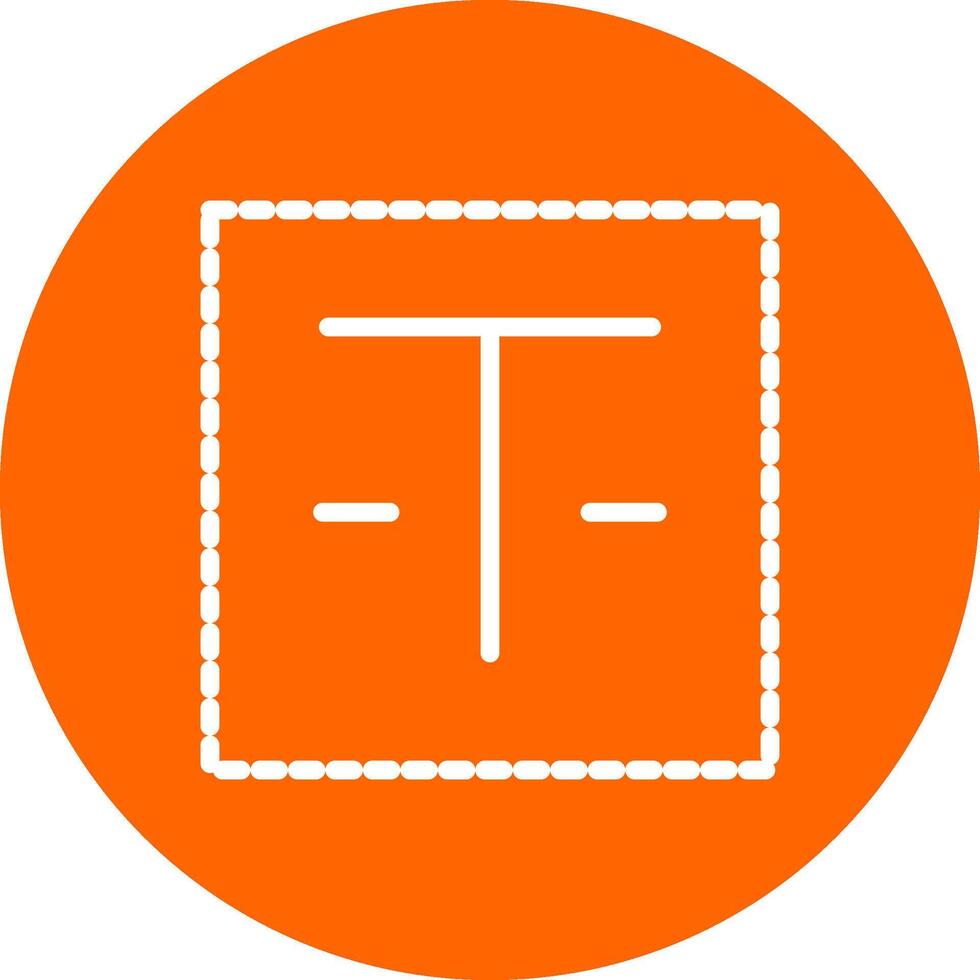 Textfeld kreatives Icon-Design vektor