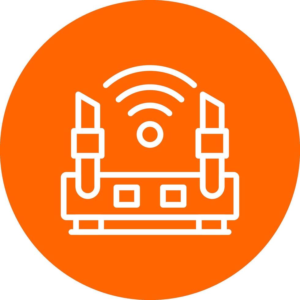 WLAN-Router kreatives Icon-Design vektor