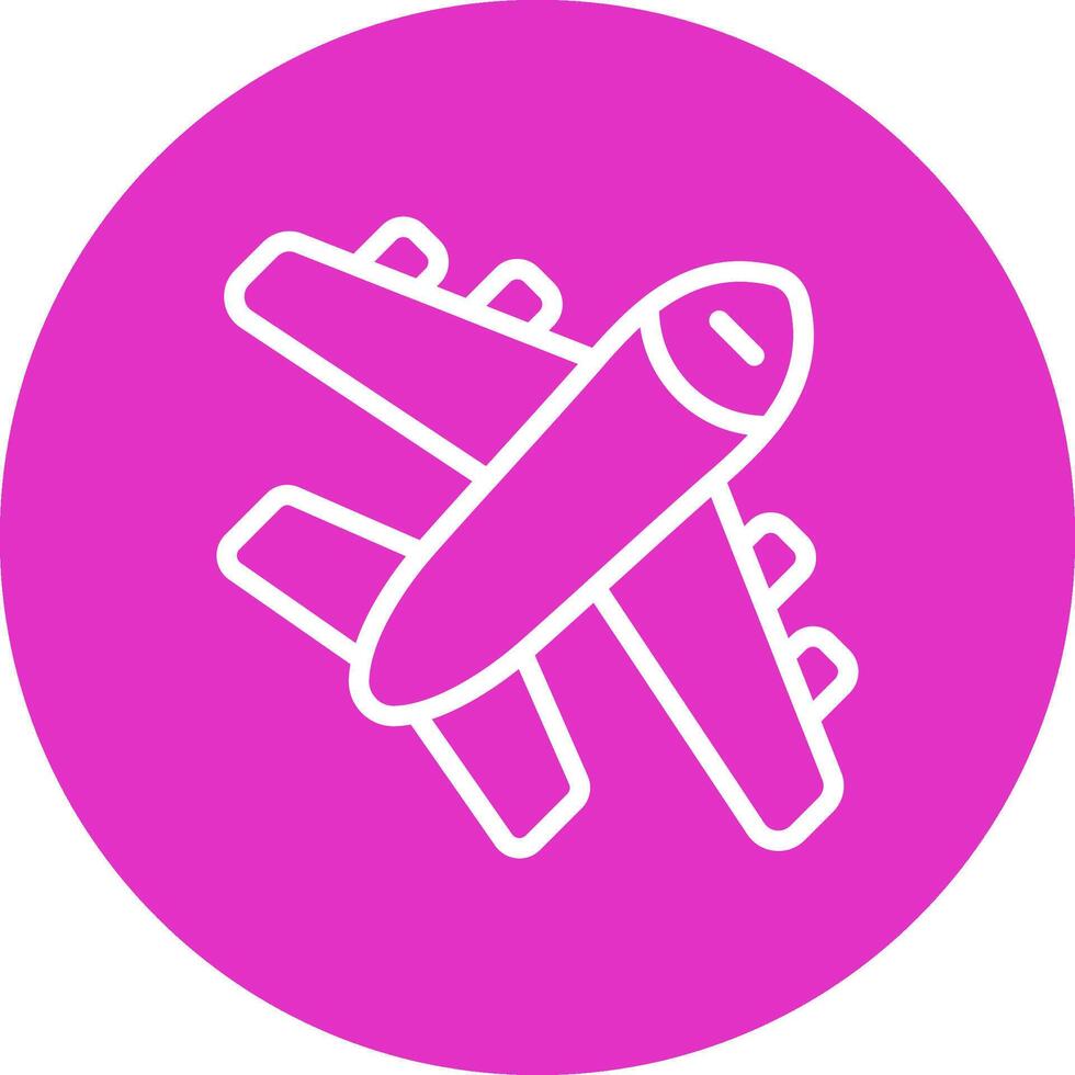 Flugzeug kreatives Icon-Design vektor