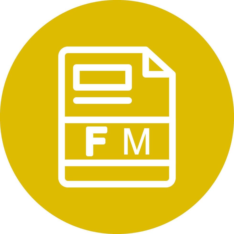 fm kreativ Symbol Design vektor