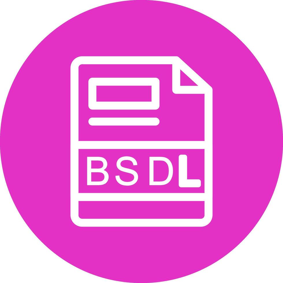 bsdl kreativ Symbol Design vektor