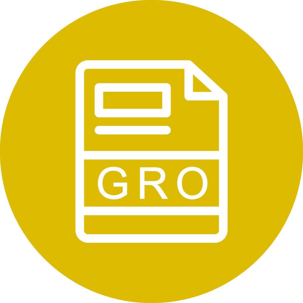 gro kreativ Symbol Design vektor