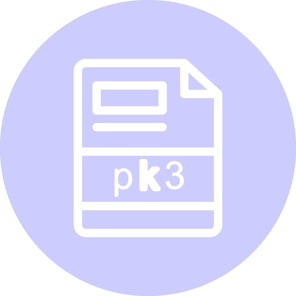 pk3 kreativ ikon design vektor