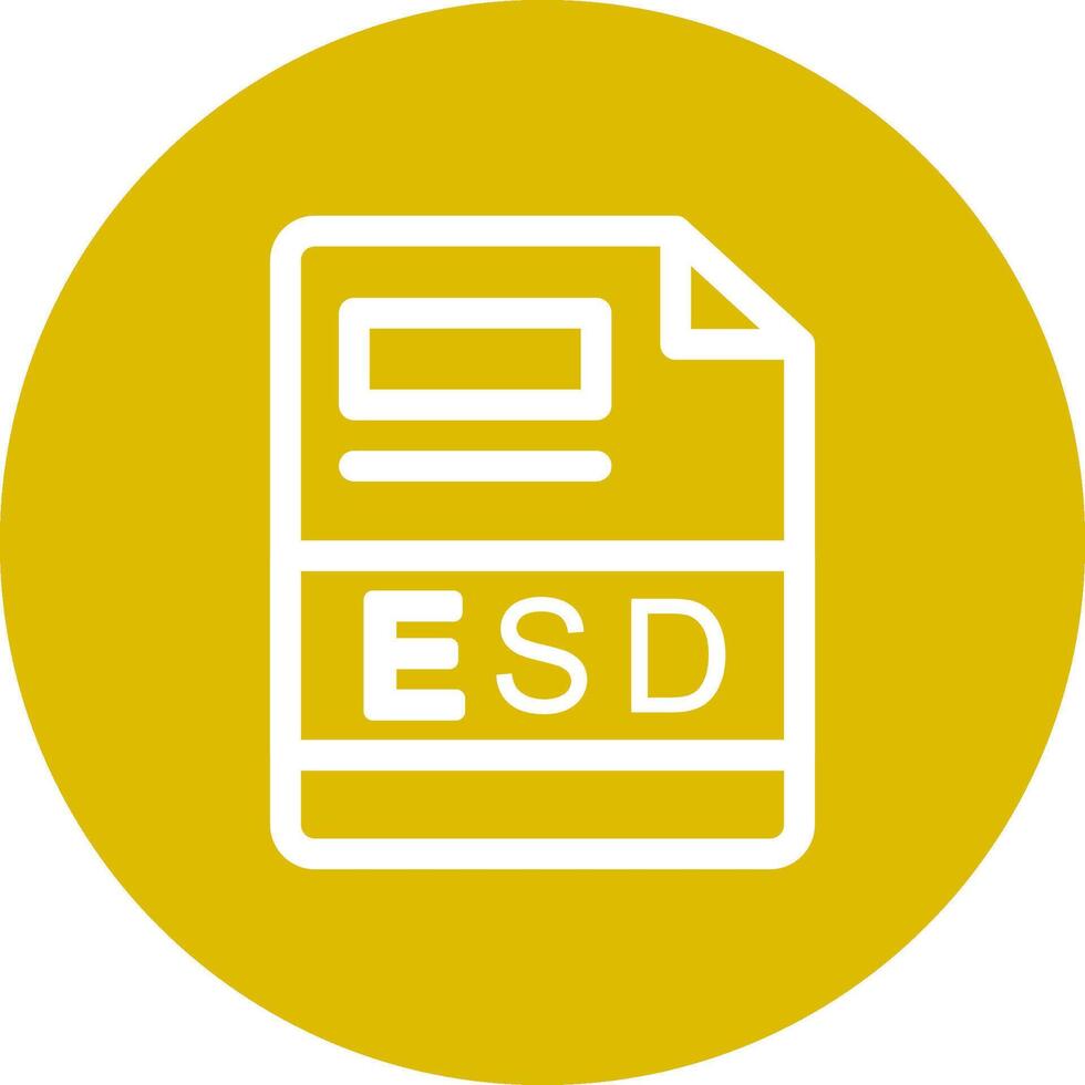 esd kreativ Symbol Design vektor