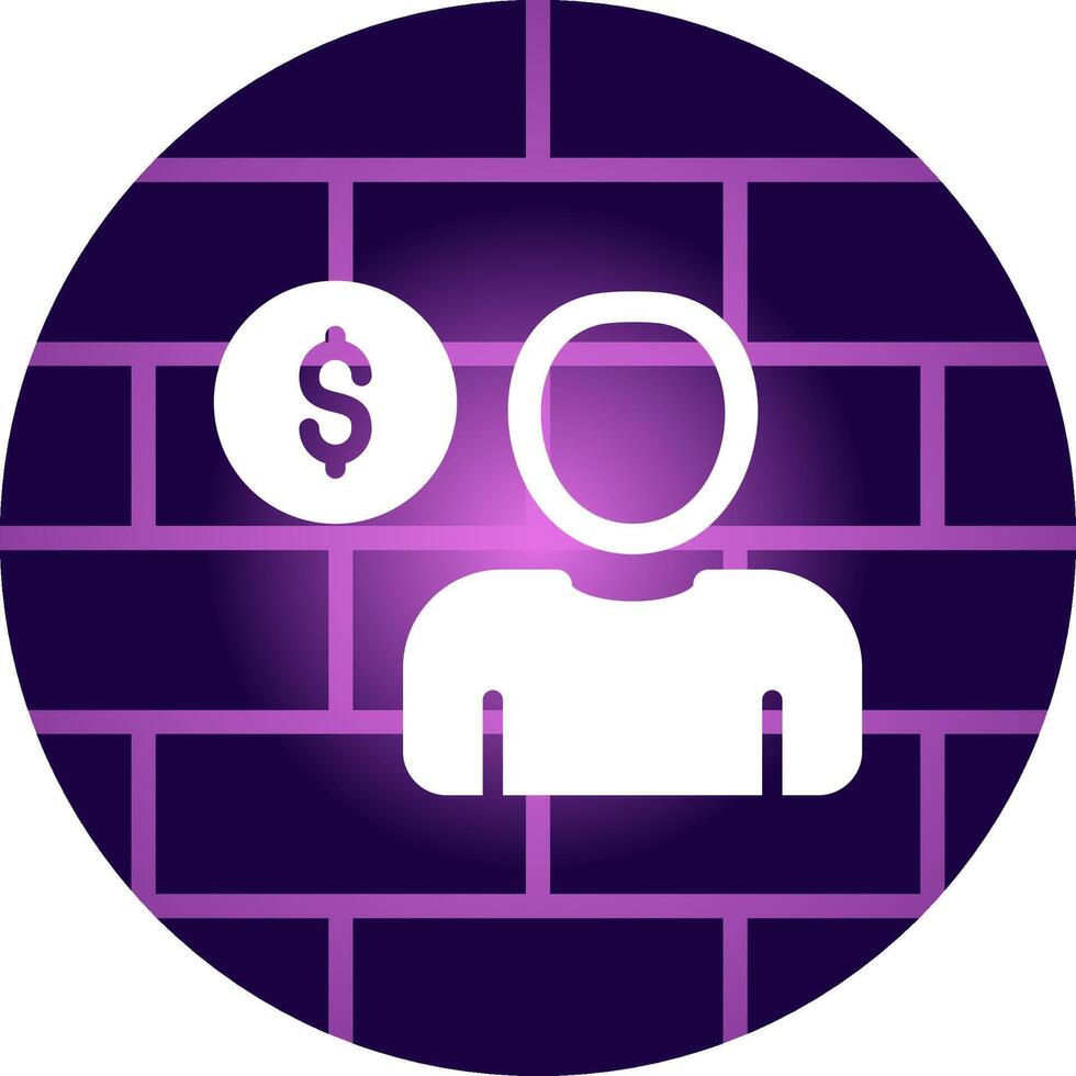 Denken Geld kreatives Icon-Design vektor