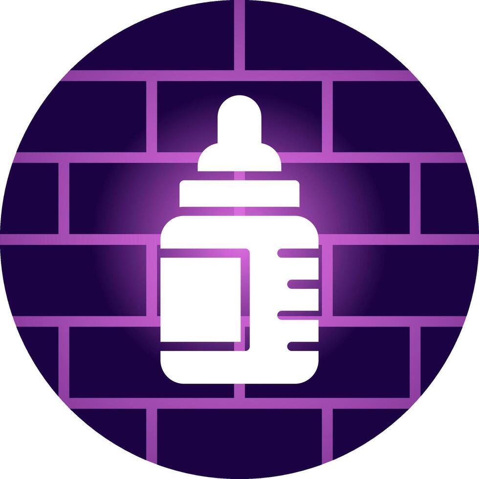 Babyflasche kreatives Icon-Design vektor