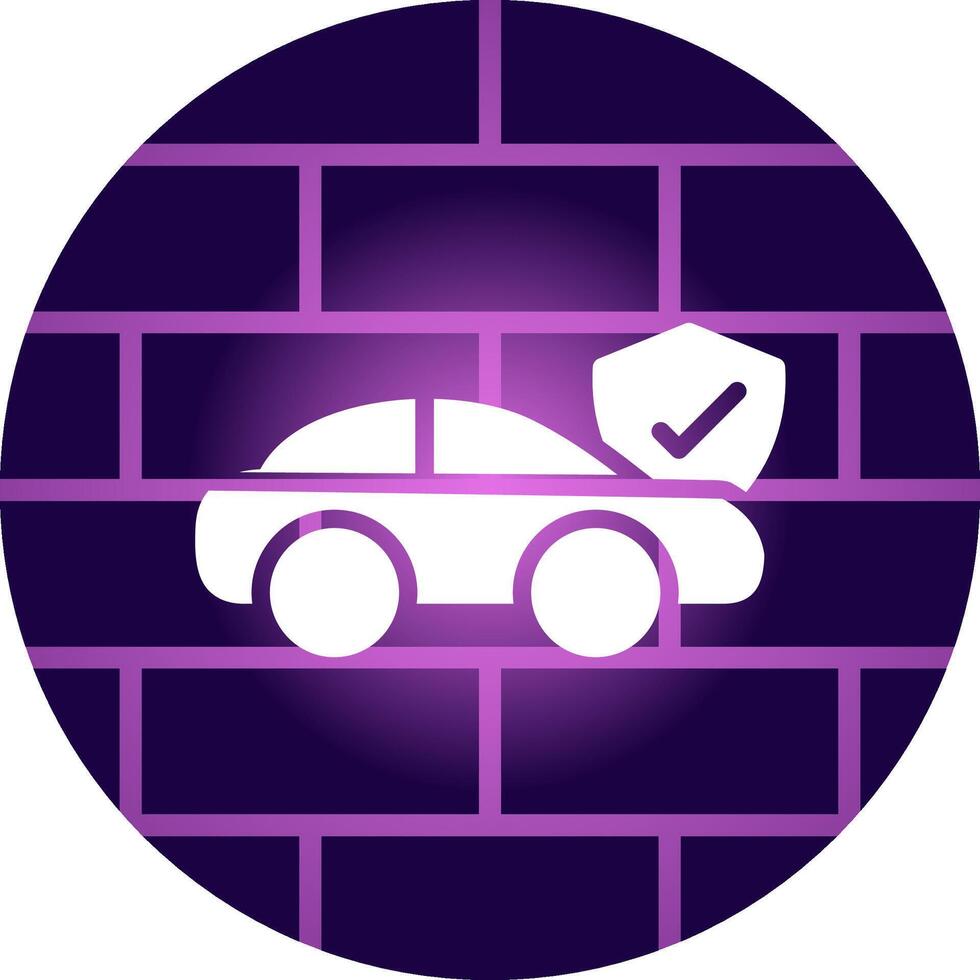 Autoversicherung kreatives Icon-Design vektor