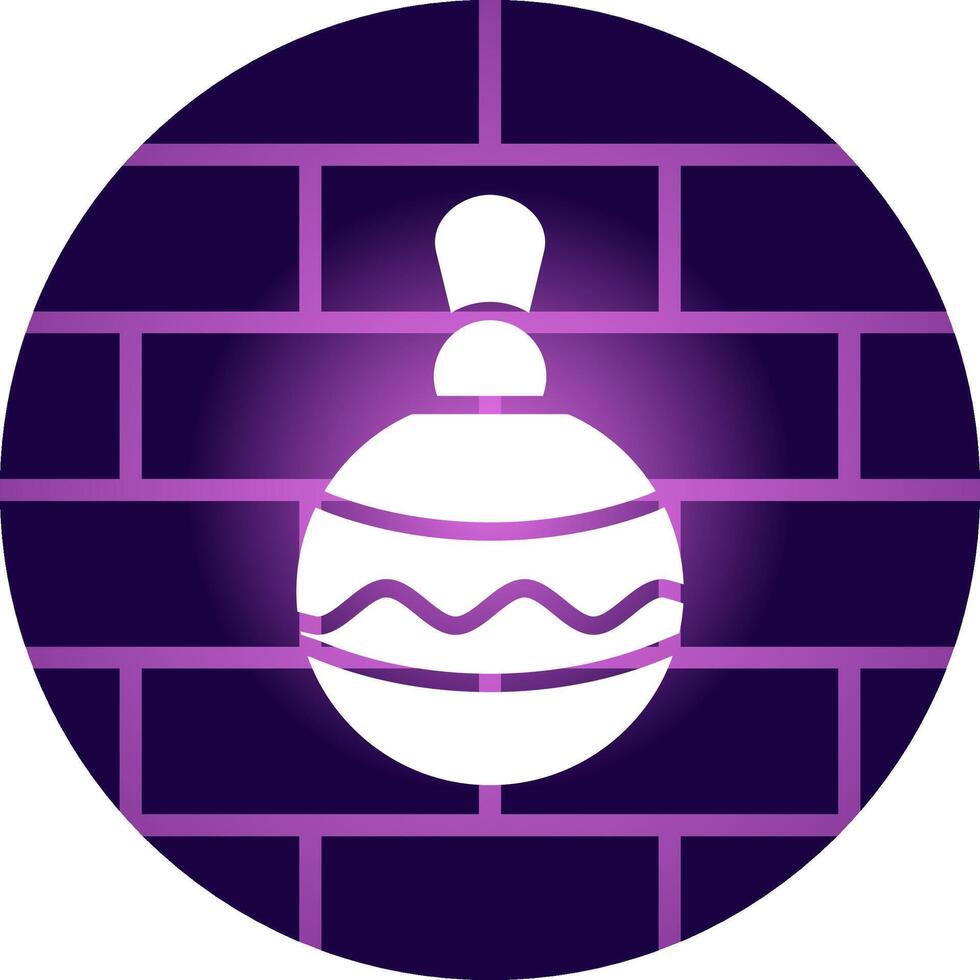 Christbaumkugel kreatives Icon-Design vektor