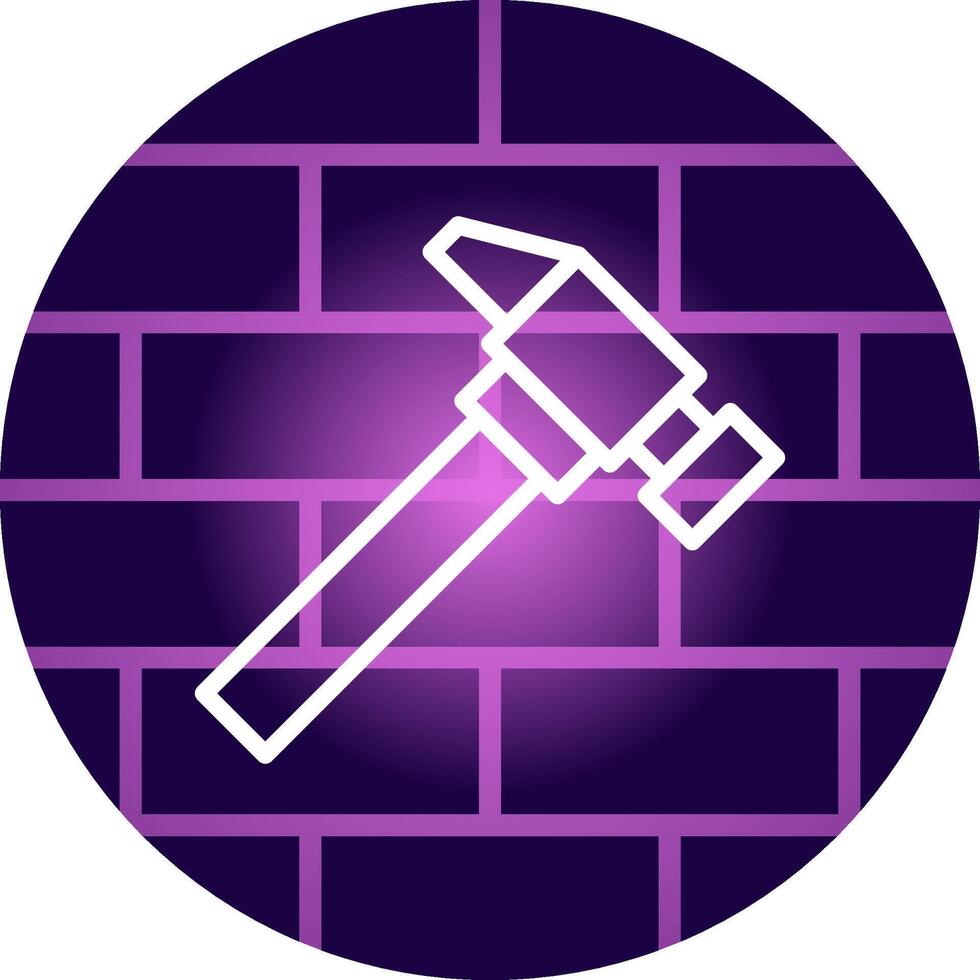 Hammer kreatives Icon-Design vektor