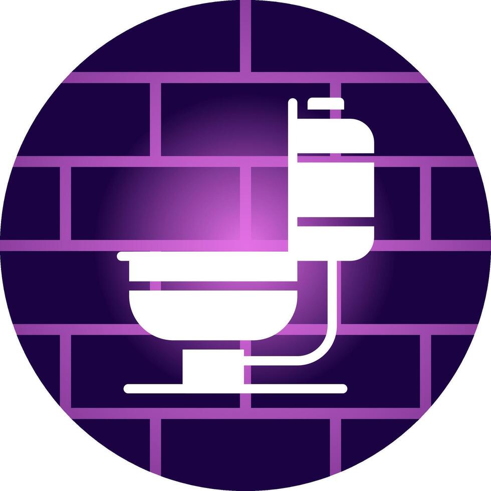 toalett kreativ ikon design vektor