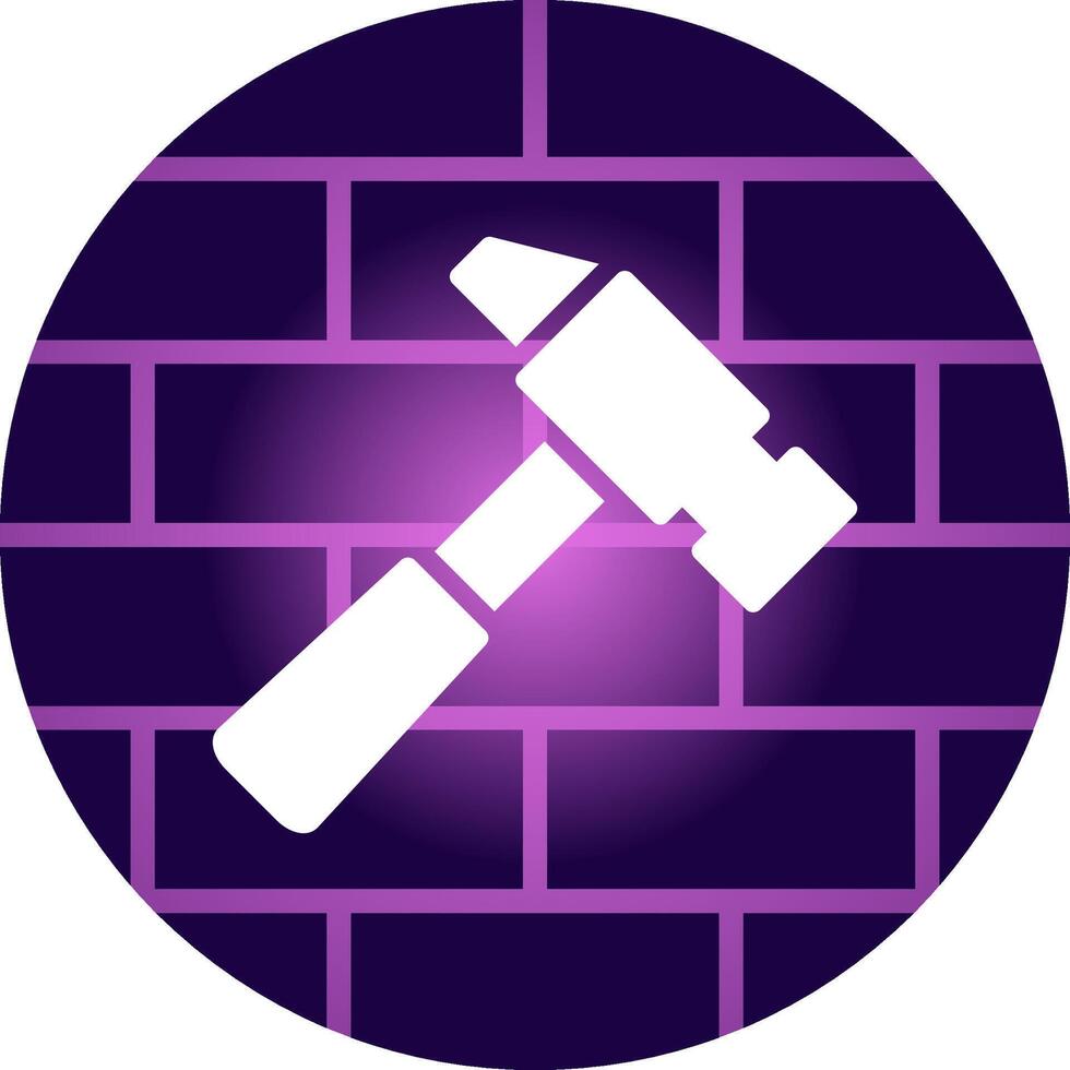 Hammer kreatives Icon-Design vektor