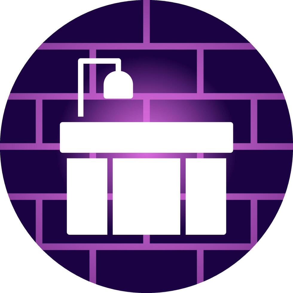 Badewanne kreatives Icon-Design vektor