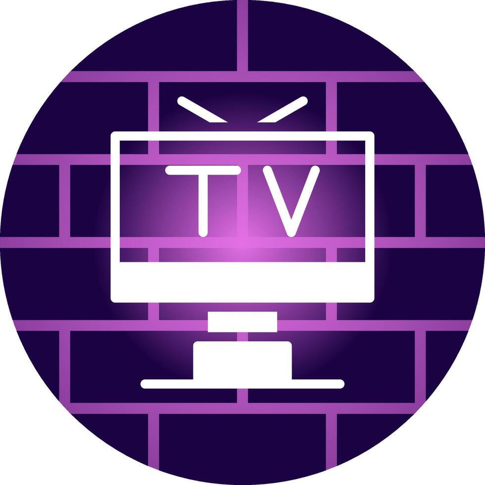 TV-kreatives Icon-Design vektor