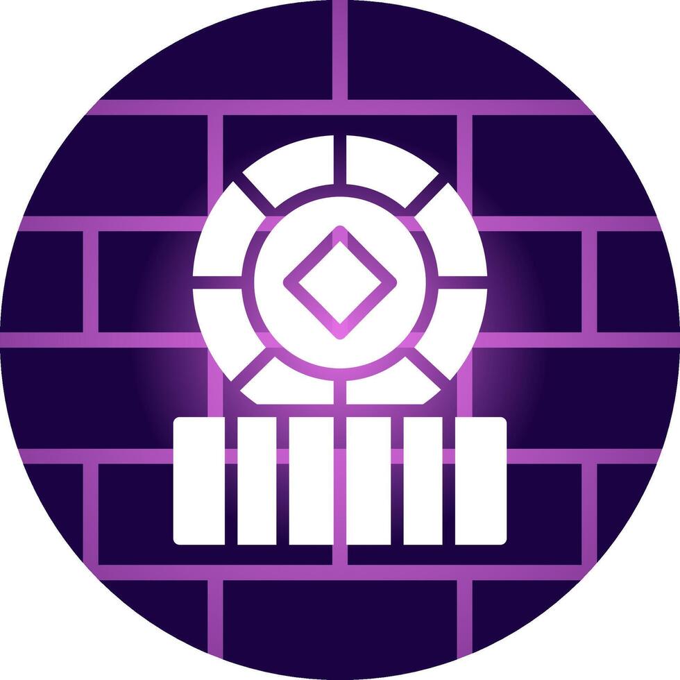 Casino-Chip kreatives Icon-Design vektor