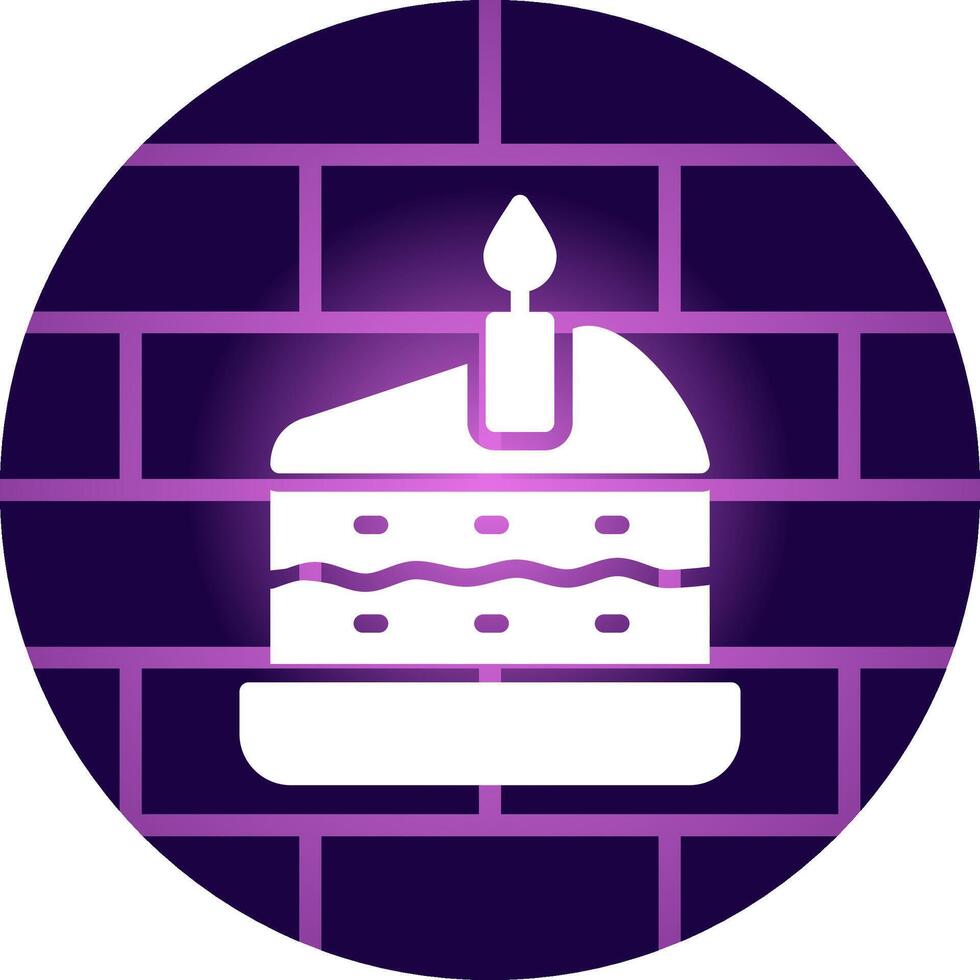 Kuchen kreatives Icon-Design vektor