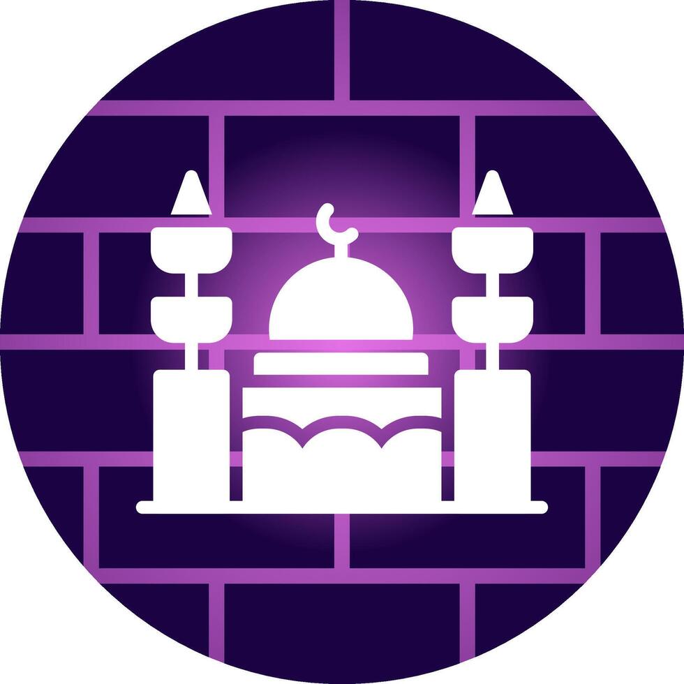 Moschee kreatives Icon-Design vektor