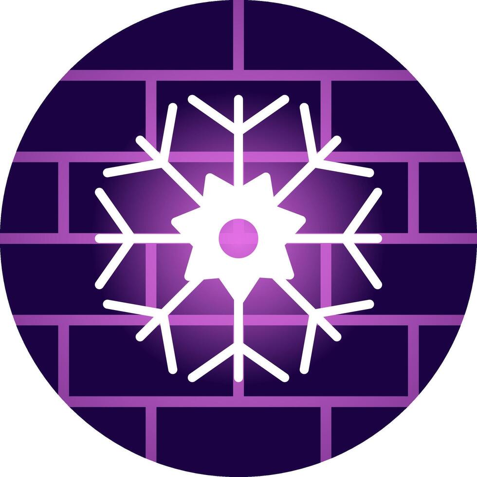 Schneeflocke kreatives Icon-Design vektor