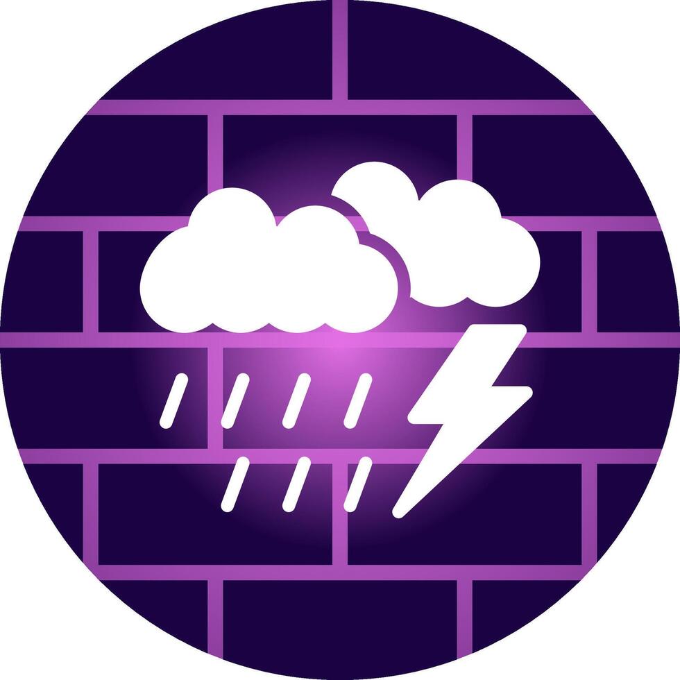 Gewitter kreativ Symbol Design vektor