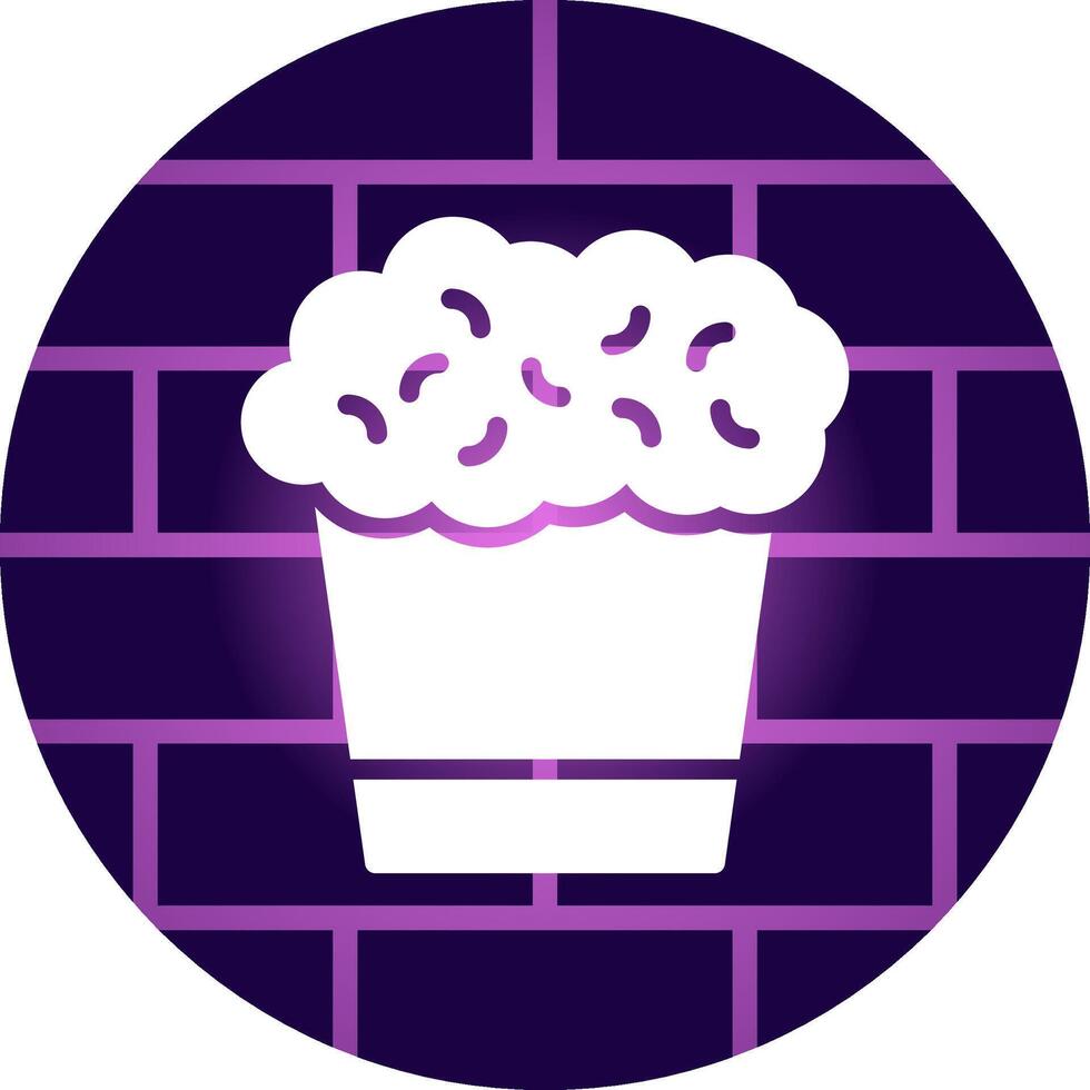 Popcorn kreatives Icon-Design vektor