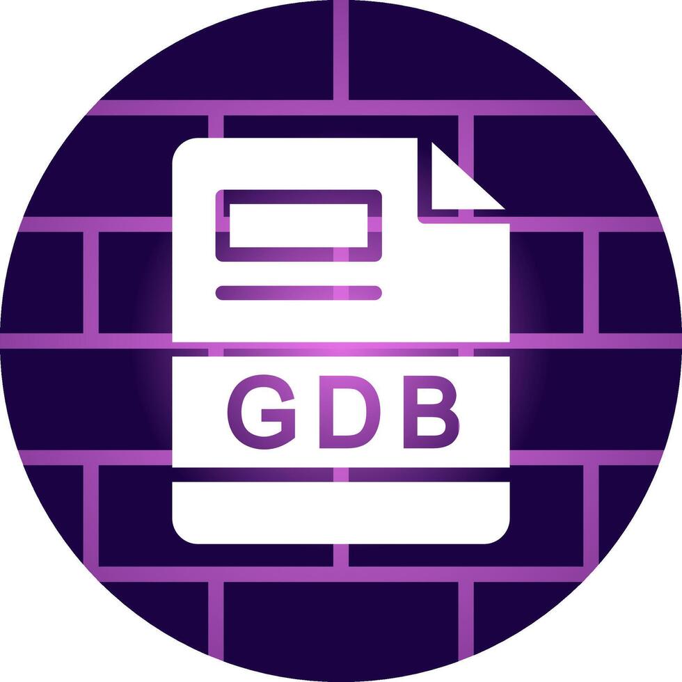 gdb kreativ Symbol Design vektor