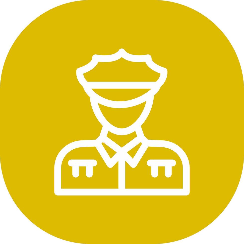 Polizist kreatives Icon-Design vektor