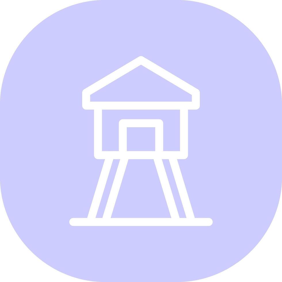 Wachturm kreatives Icon-Design vektor