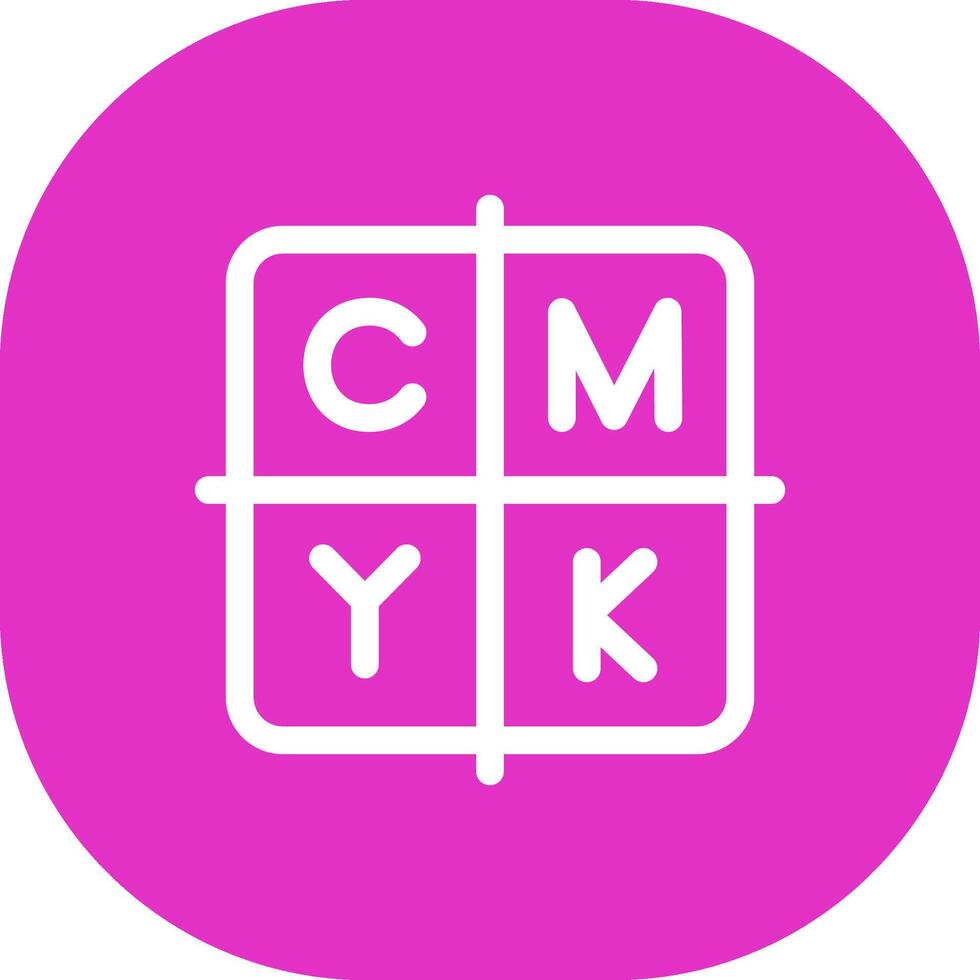 kreatives CMYK-Icon-Design vektor