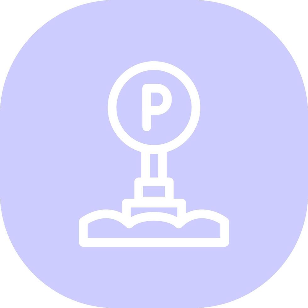 Parkschild kreatives Icon-Design vektor