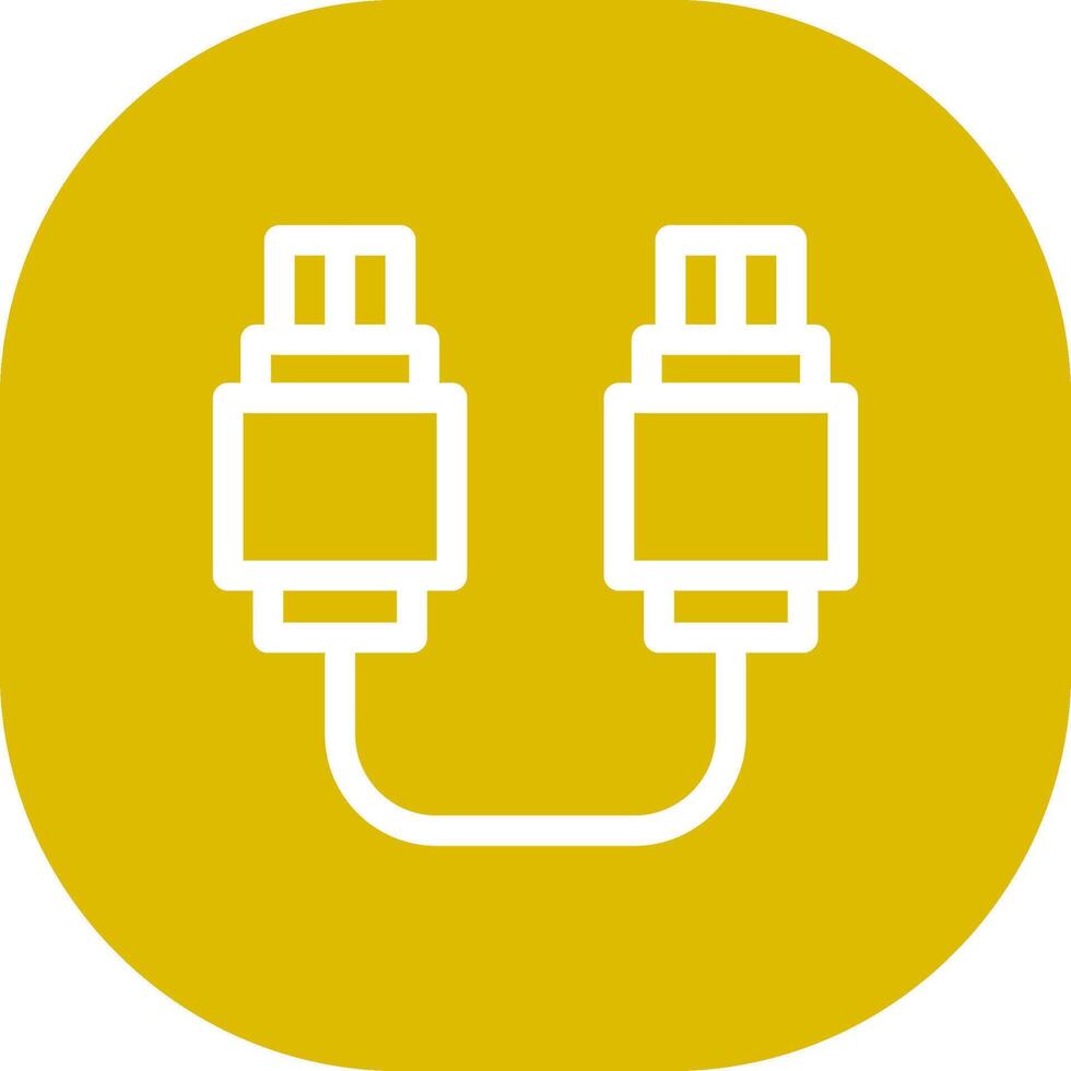 USB-Verbindung kreatives Icon-Design vektor