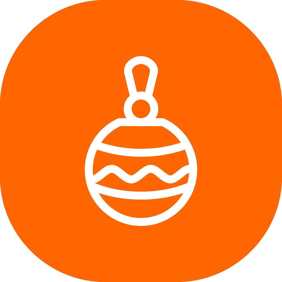 Christbaumkugel kreatives Icon-Design vektor