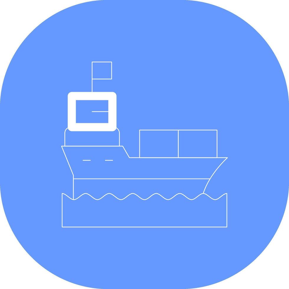 Schiff kreatives Icon-Design vektor