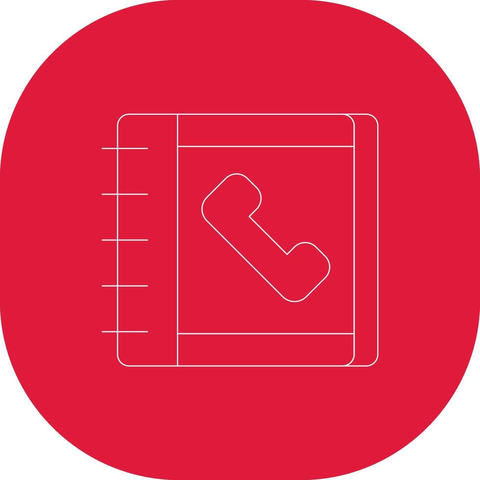 Telefonbuch kreatives Icon-Design vektor