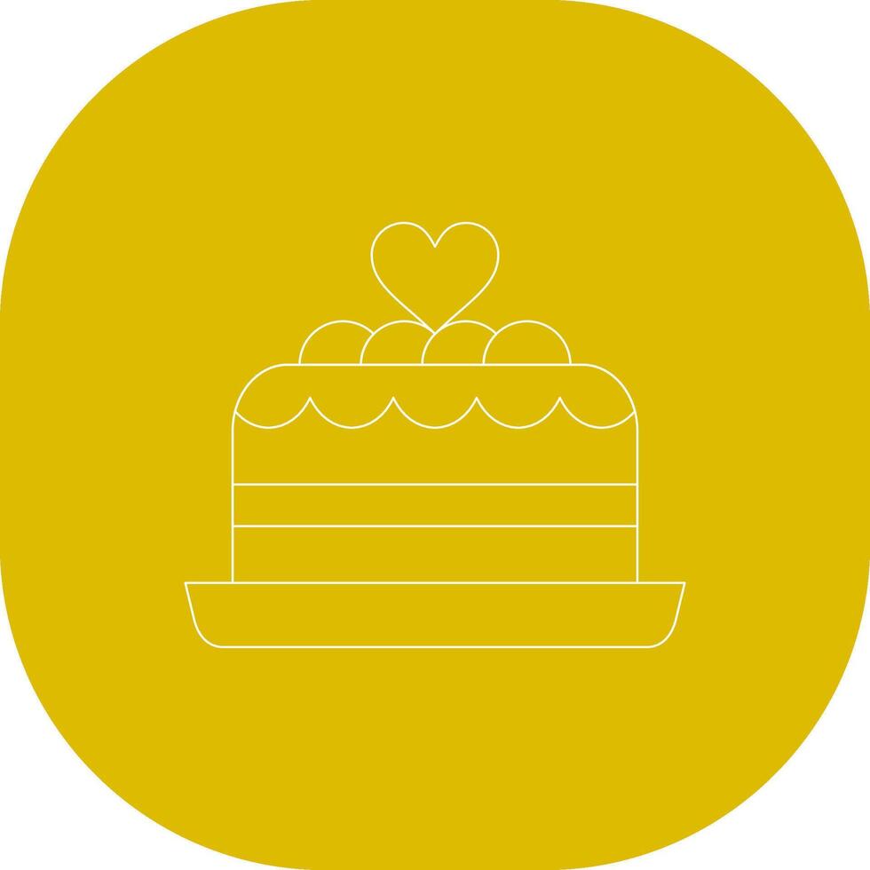 Kuchen kreatives Icon-Design vektor