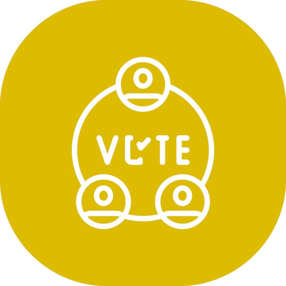 Wahlen kreatives Icon-Design vektor