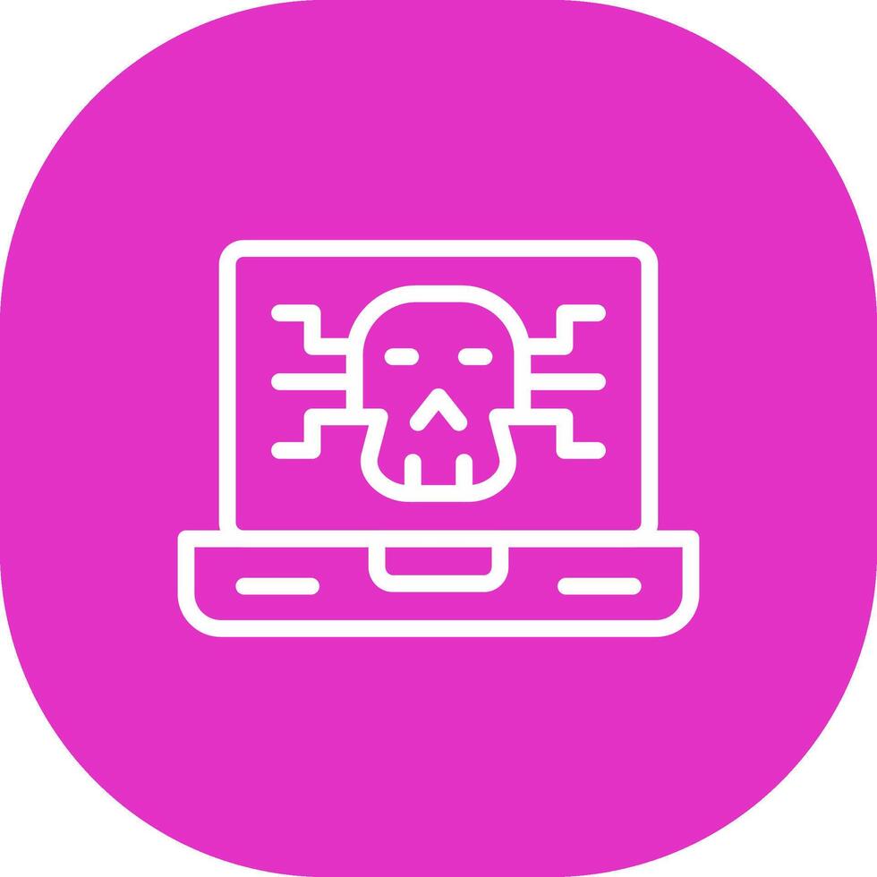 Kreatives Icon-Design für Malware vektor