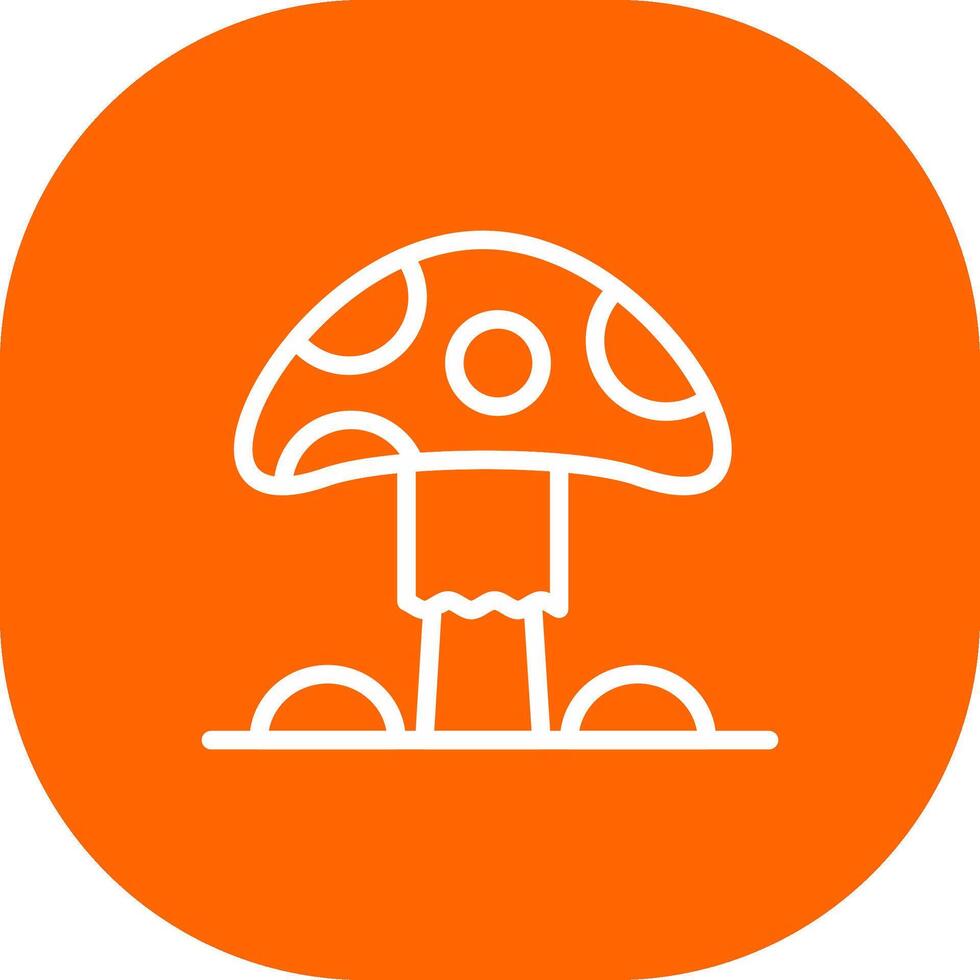 Pilz kreatives Icon-Design vektor