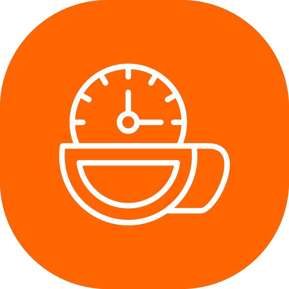 Teezeit kreatives Icon-Design vektor