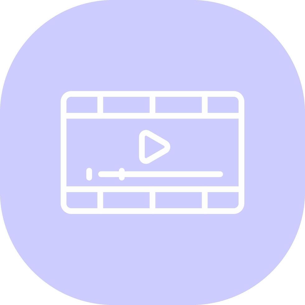 Video-Player kreatives Icon-Design vektor