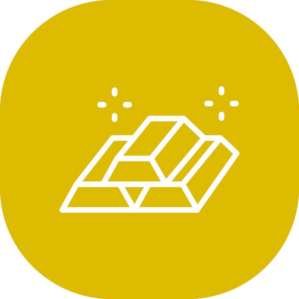 Goldbarren kreatives Icon-Design vektor