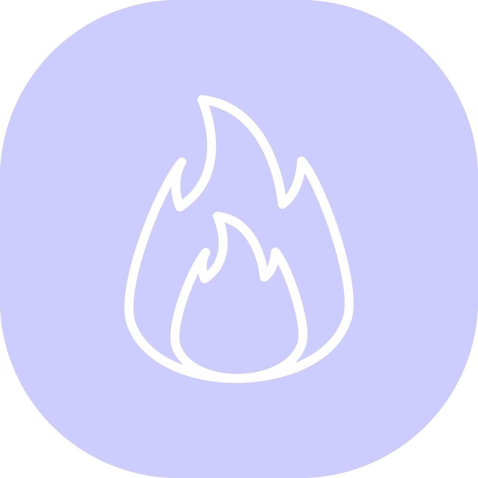 auf Feuer kreatives Icon-Design vektor