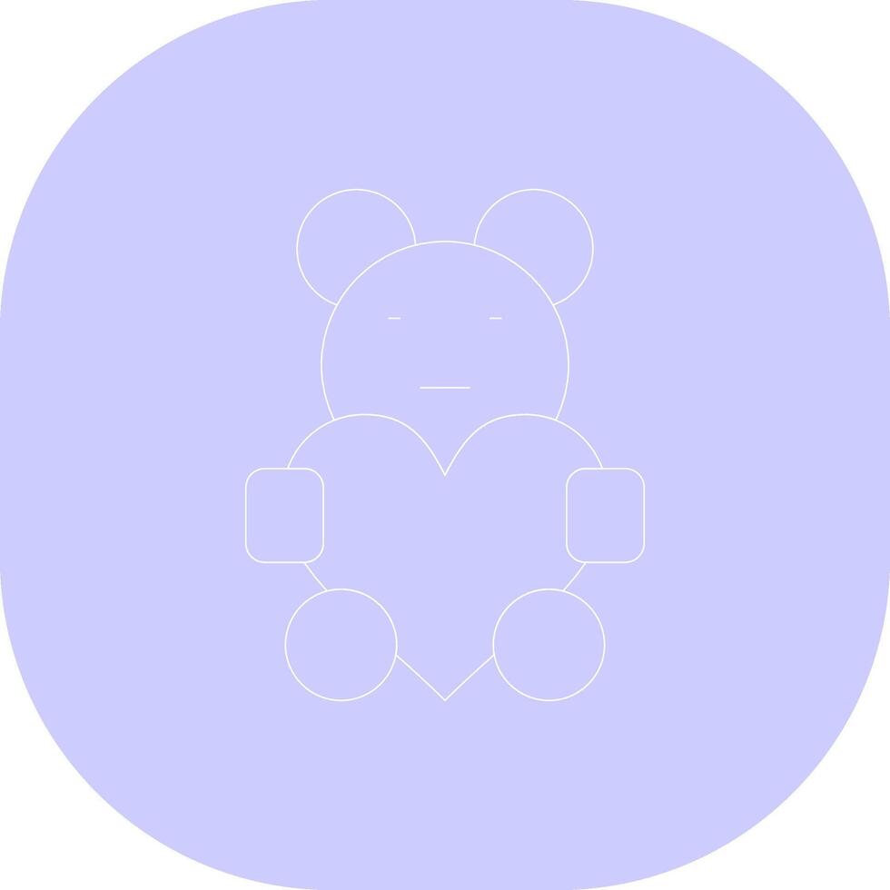 Teddy kreativ Symbol Design vektor