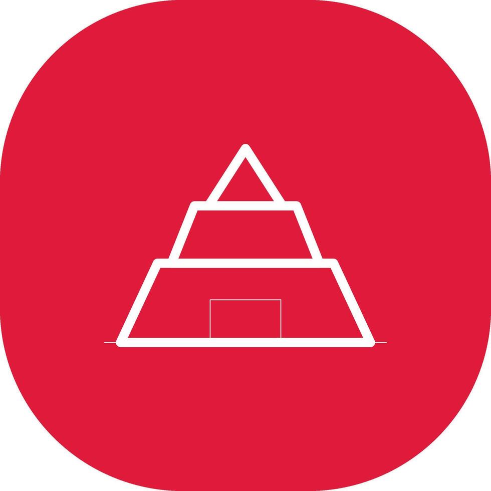 Pyramide kreatives Icon-Design vektor