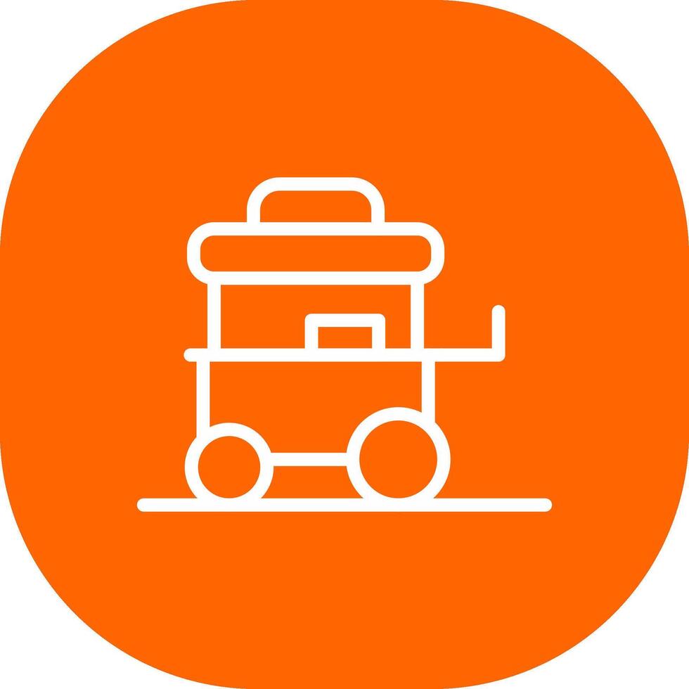 Food Cart kreatives Icon-Design vektor