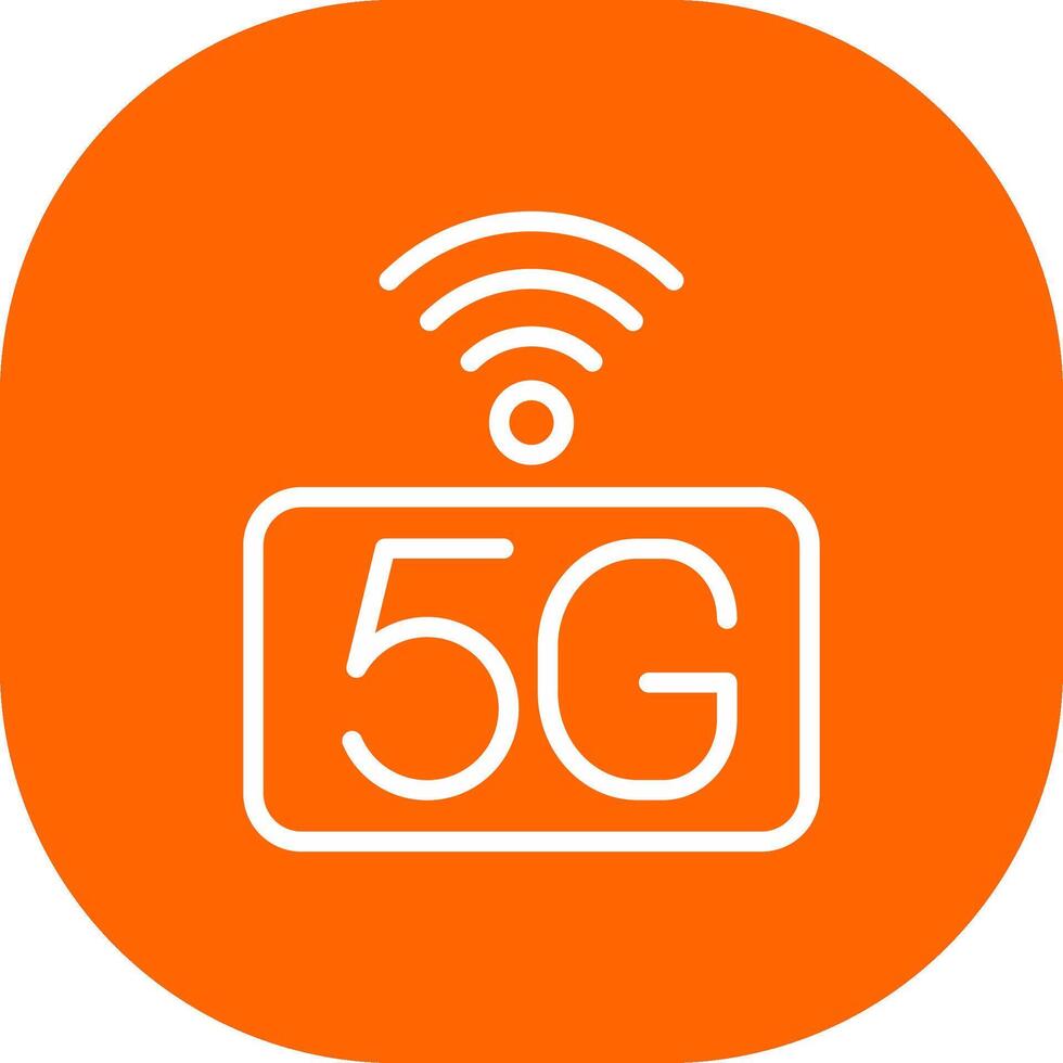 5g Netzwerk kreativ Symbol Design vektor