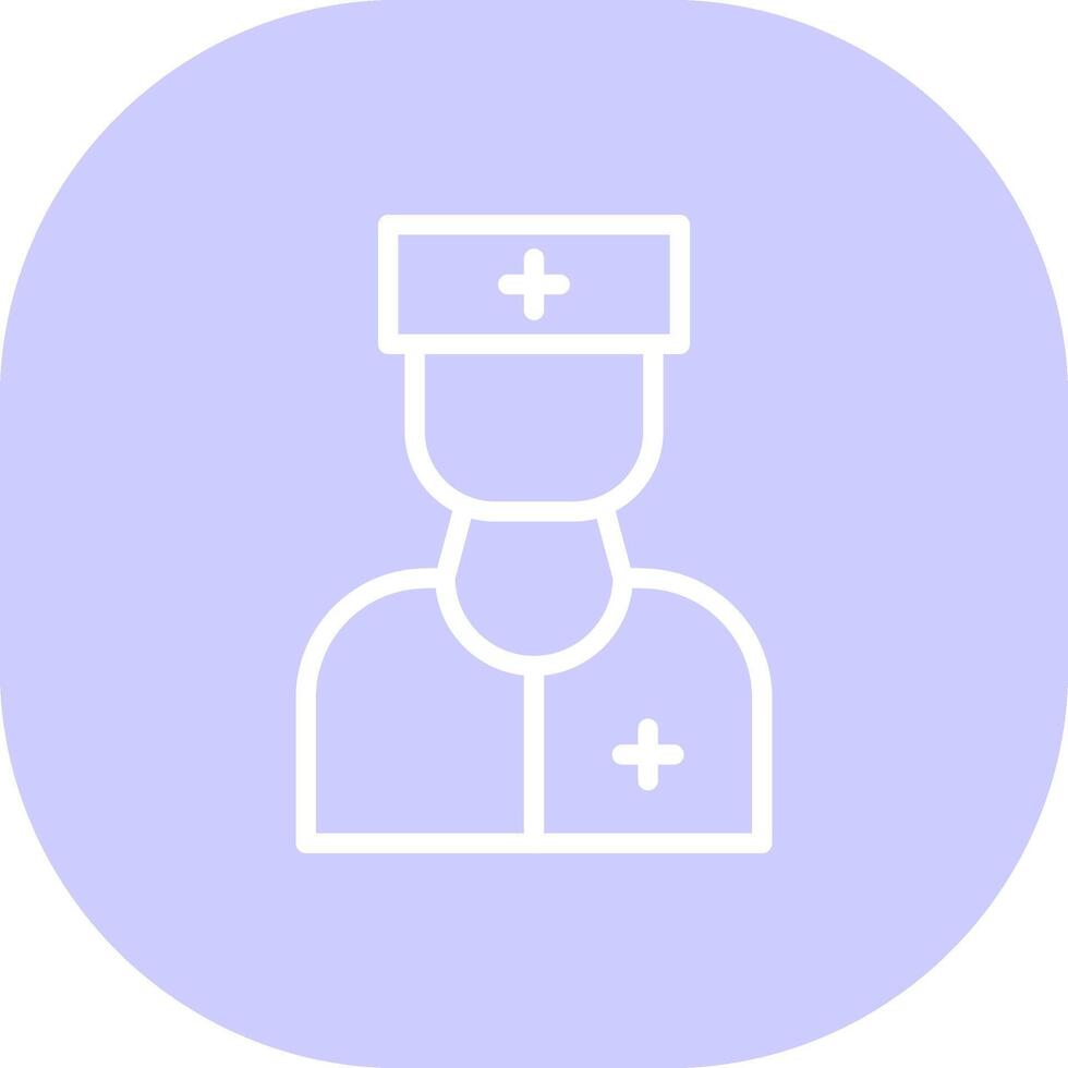 Krankenschwester kreatives Icon-Design vektor