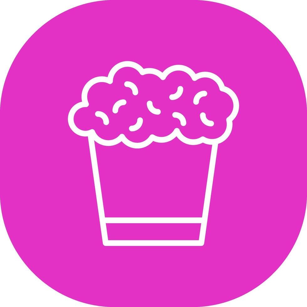 Popcorn kreatives Icon-Design vektor